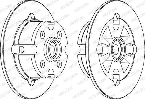 Ferodo DDF019 - Тормозной диск autosila-amz.com