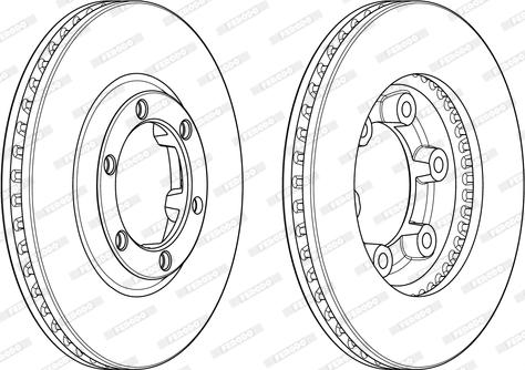 Ferodo DDF1946C - Тормозной диск autosila-amz.com