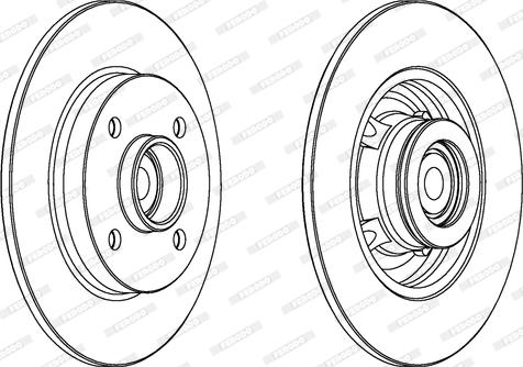 Ferodo DDF156-1 - Тормозной диск autosila-amz.com