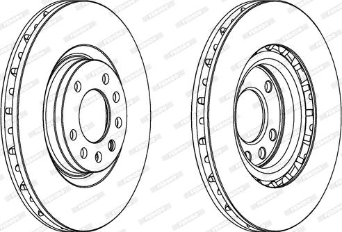 Ferodo DDF1512 - Ferodo lv disc (set) autosila-amz.com