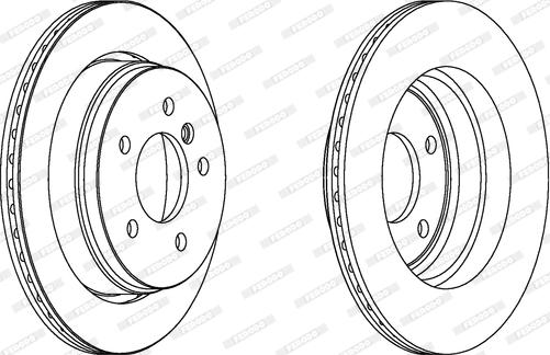 Ferodo DDF158-1 - Тормозной диск autosila-amz.com