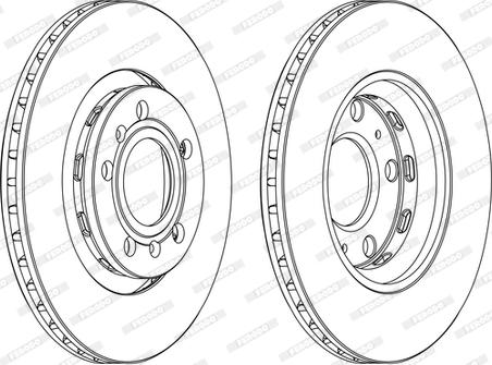 Ferodo DDF1526C-D - Тормозной диск autosila-amz.com