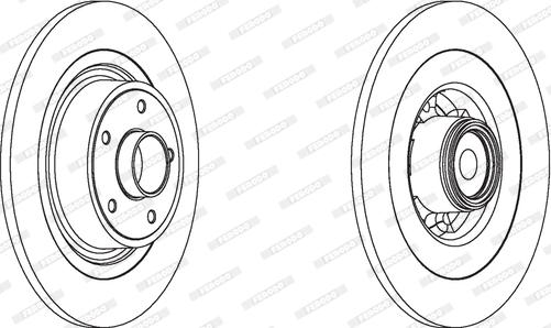 Ferodo DDF1655-1 - Тормозной диск autosila-amz.com