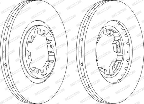 Ferodo DDF1626C - Тормозной диск autosila-amz.com