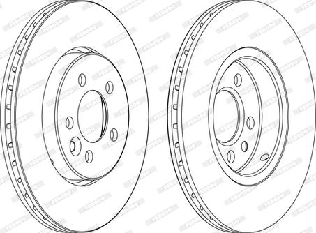 Ferodo DDF1080C-D - Тормозной диск autosila-amz.com