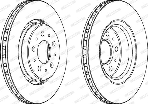 Ferodo DDF103-1 - Диск торм передн autosila-amz.com