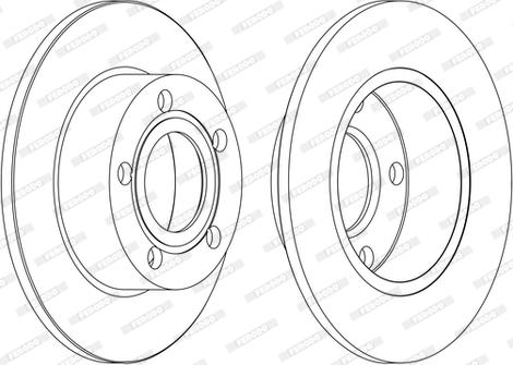 Ferodo DDF1033C - Тормозной диск autosila-amz.com