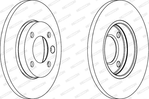 Ferodo DDF103 - Диск тормозной комплект autosila-amz.com