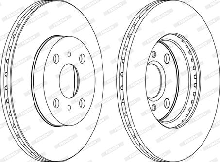 Ferodo DDF1149P-D - Тормозной диск autosila-amz.com