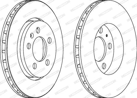 Ferodo DDF1154 - Диск тормозной autosila-amz.com