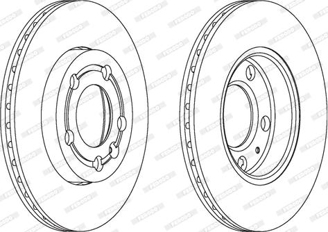 Ferodo DDF1164C - Тормозной диск autosila-amz.com