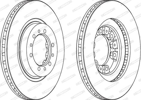 Ferodo DDF1109 - Диск тормозной Montero Pajero 90-00 autosila-amz.com