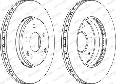 Ferodo DDF1134C - Тормозной диск autosila-amz.com