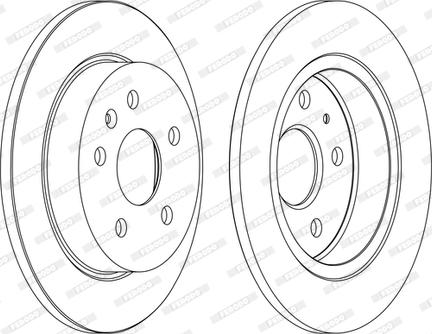 Ferodo DDF1804P-D - Тормозной диск autosila-amz.com