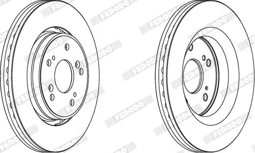 Ferodo DDF1820X - Тормозной диск autosila-amz.com