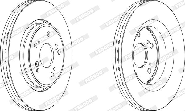 Ferodo DDF1820X - Тормозной диск autosila-amz.com