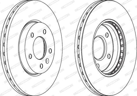 Ferodo DDF1870 - Диск тормозной CHEVROLET CRUZE/OPEL ASTRA J R16 09- передний D 300мм. autosila-amz.com