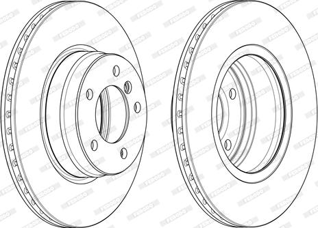 Ferodo DDF124-1 - Тормозной диск autosila-amz.com