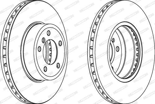 Ferodo DDF1242C - Диск торм передн autosila-amz.com