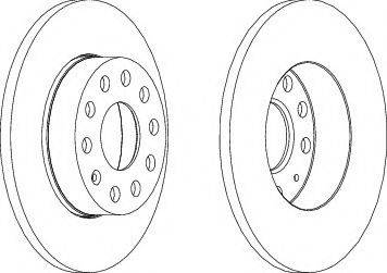 ABE C4W011ABE - диск тормозной задн. VW autosila-amz.com