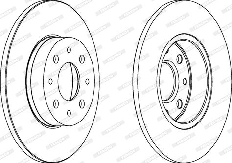 Ferodo DDF174-1 - Ferodo lv disc (set) autosila-amz.com