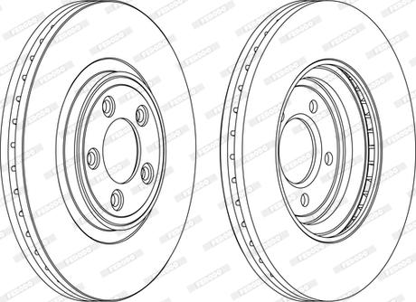 Ferodo DDF1702DC-D - Тормозной диск autosila-amz.com