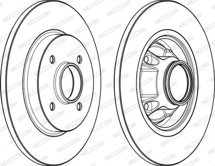 Ferodo DDF1735P-D - Тормозной диск autosila-amz.com