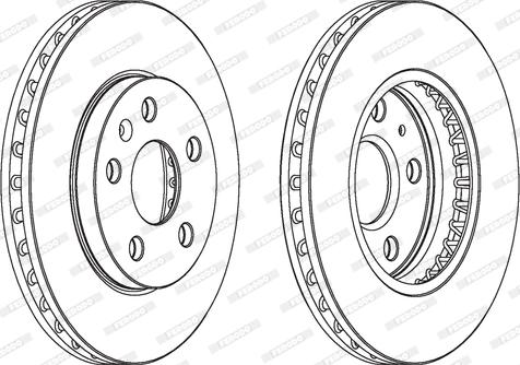 Ferodo DDF172-1 - Тормозной диск autosila-amz.com