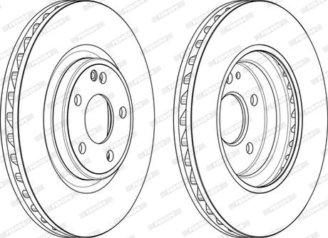Ferodo DDF2545C - Тормозной диск !PREMIER \MB A-CLASS A 220 4-matic 14>18, A-CLASS A 220 CDI 12>18, A-CLASS A 220 CDI autosila-amz.com