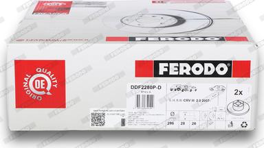 Ferodo DDF2280P-D - Тормозной диск autosila-amz.com