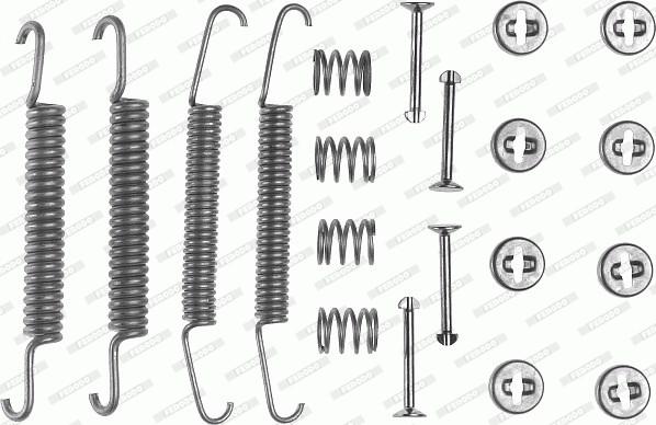 Ferodo FBA9 - Комплектующие, барабанный тормозной механизм autosila-amz.com