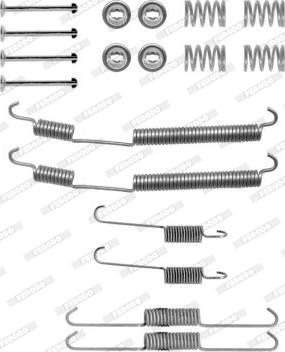 Ferodo FBA206 - Комплектующие, барабанный тормозной механизм autosila-amz.com