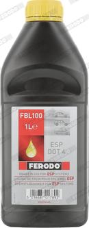 Ferodo FBL100 - Тормозная жидкость ESP (1L) (сухой: 269 C, wet (мокрый): 170 C SAE 700 autosila-amz.com