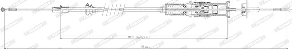 Ferodo FCC422655 - Трос сцепления autosila-amz.com