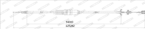 Ferodo FCC422775 - Трос сцепления autosila-amz.com