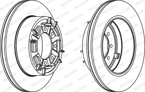 Ferodo FCR140A - Тормозной диск autosila-amz.com