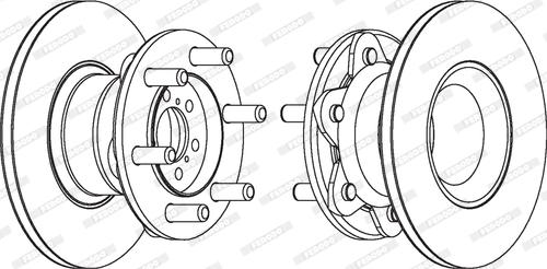 Ferodo FCR104A - Тормозной диск autosila-amz.com