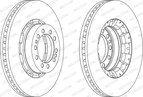 Ferodo FCR128A - Тормозной диск autosila-amz.com