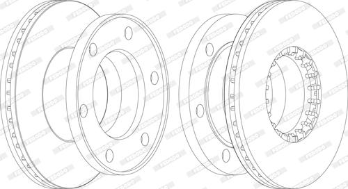 Ferodo FCR174A - Тормозной диск autosila-amz.com