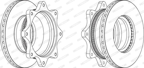 Ferodo FCR171A - Тормозной диск autosila-amz.com