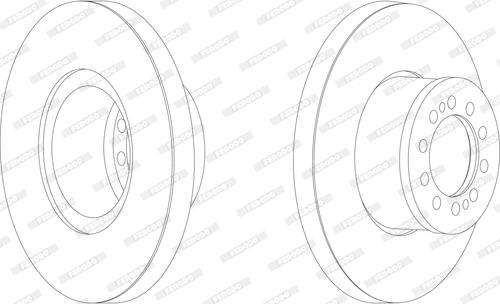 Ferodo FCR303A - Тормозной диск autosila-amz.com