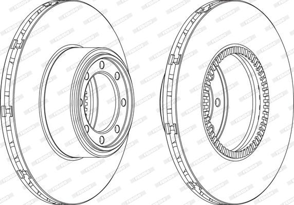 Ferodo FCR321A - Тормозной диск autosila-amz.com