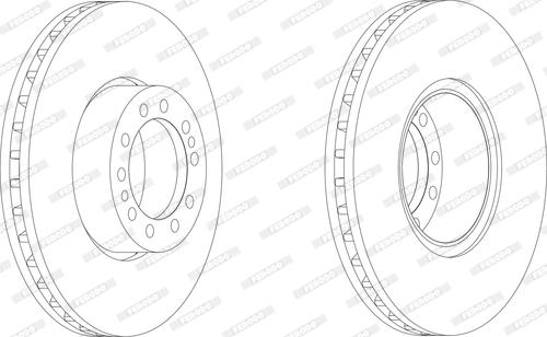 Ferodo FCR244A - Тормозной диск autosila-amz.com