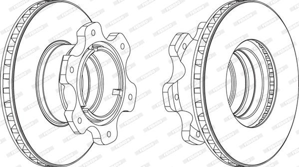 Ferodo FCR208A - Тормозной диск autosila-amz.com