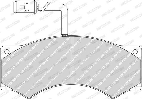 Ferodo FCV952 - Тормозные колодки, дисковые, комплект autosila-amz.com