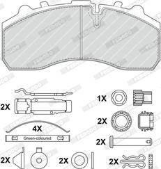 Ferodo FCV1373DFE - Тормозные колодки, дисковые, комплект autosila-amz.com