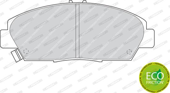 Ferodo FDB904 - Колодки тормозные перед HONDA CR-V RD1/2/4/ ACCORD 92-98 PRELUDE 92-00 autosila-amz.com