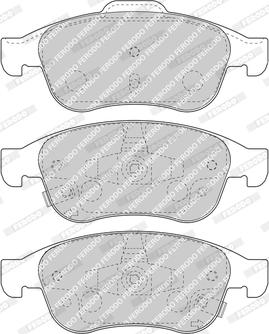 Ferodo FDB4953 - колодки тормозные дисковые !PREMIER ECO FRI \FIAT, JEEP 500X 1.0 18>, 500X 1.3 D Mu autosila-amz.com