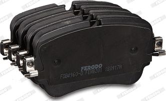 Ferodo FDB4960-D - Тормозные колодки, дисковые, комплект autosila-amz.com