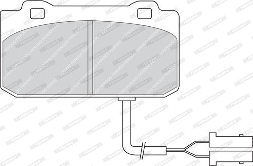 Ferodo FDB441 - Тормозные колодки, дисковые, комплект autosila-amz.com